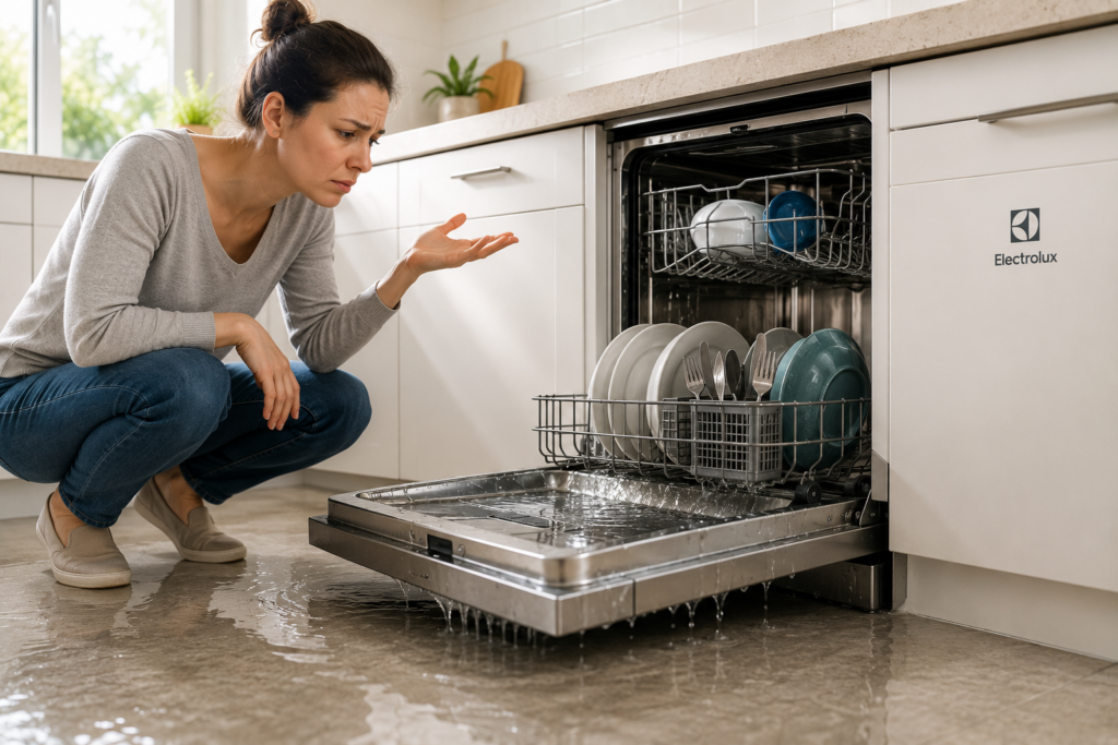 electrolux dishwasher not draining