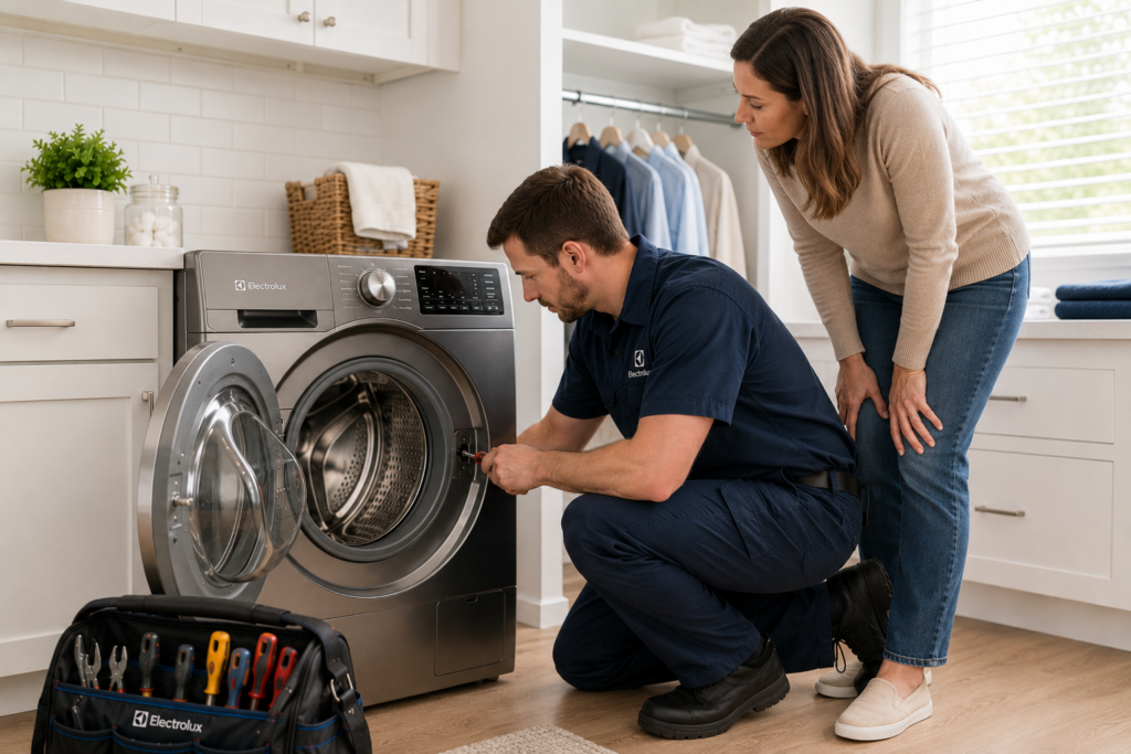 electrolux washe repair guide
