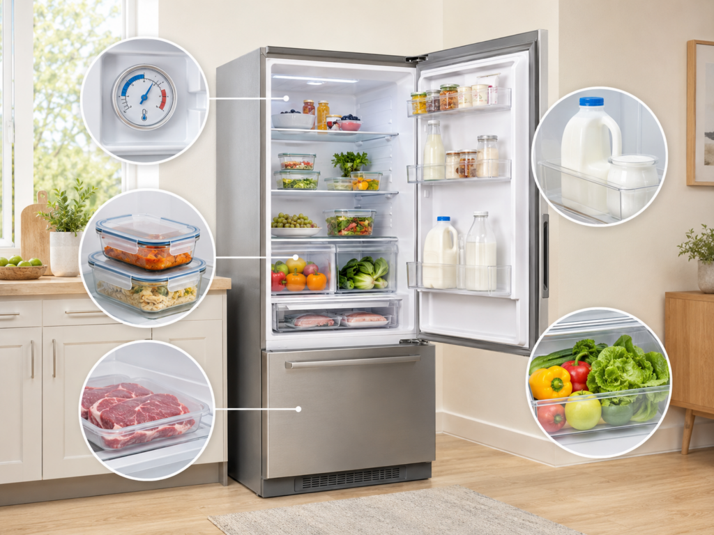electrolux fridge food safety