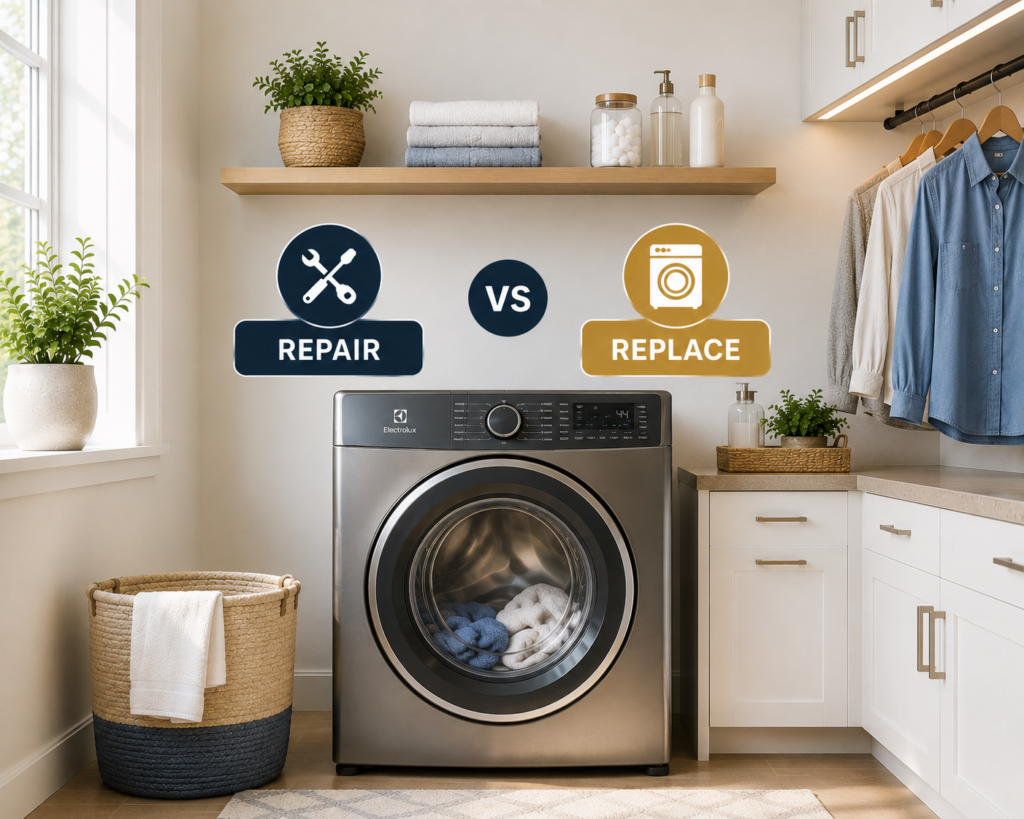 electrolux washer repair or replace