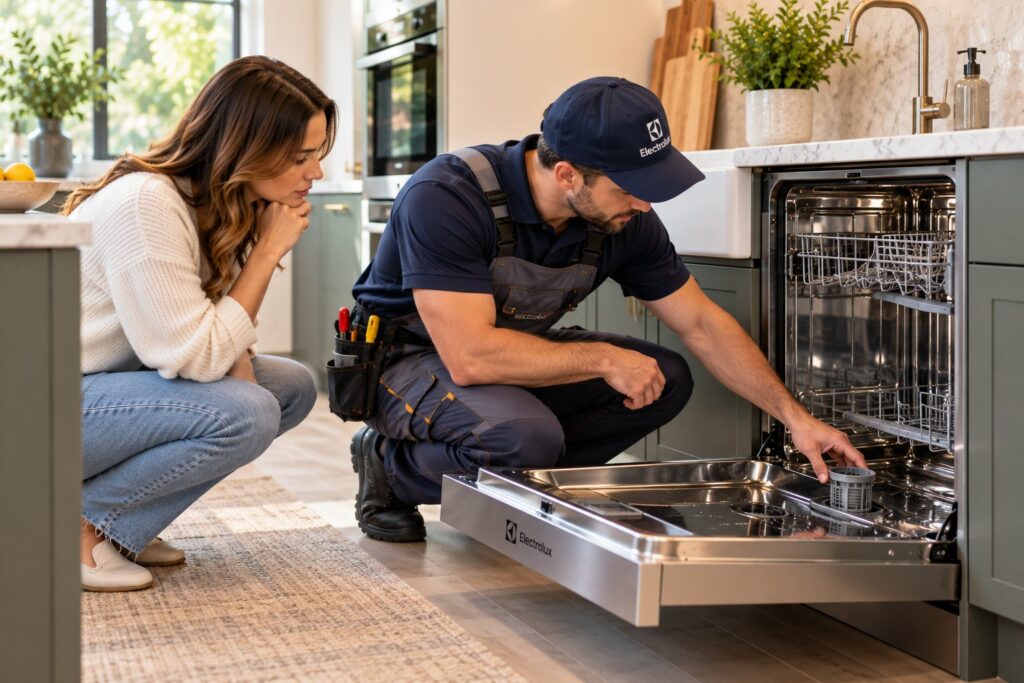 electrolux dishwasher not working